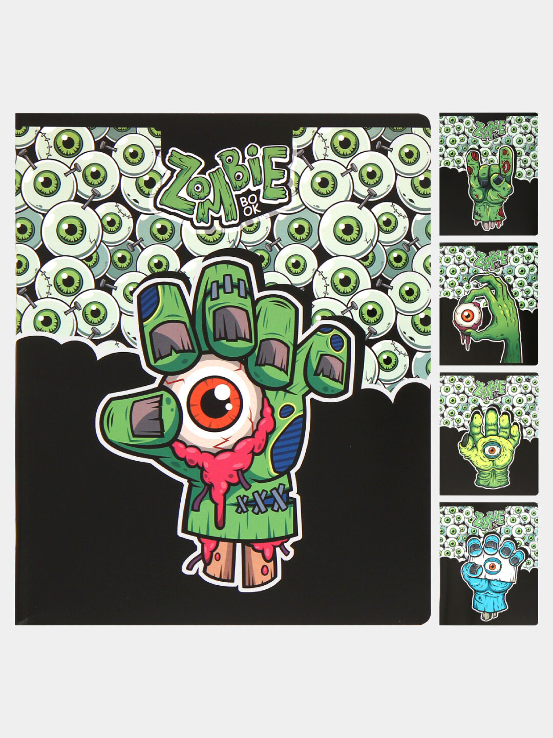 Тетрадь А5, 48 листов, клетка, поля, ассорти, 5 видов