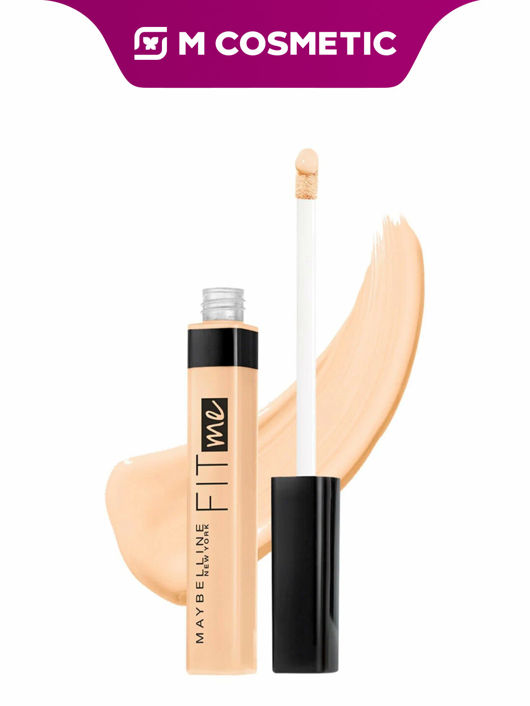 Консилер Maybelline FitMe 03, фарфоровый оттенок, для лица и глаз, без масел и отдушек