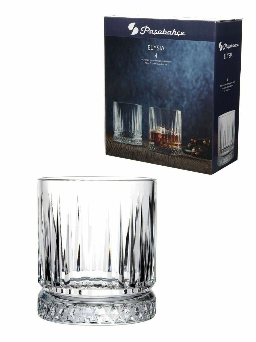 Стакан PASABAHCE элизиа 520004 355мл 4шт 4х6 1112331
