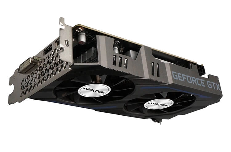 Видеокарта Arktek GeForce GTX 1650, 4Гб GDDR6, 128 бит, DP/HDMI/DVI — фото 1