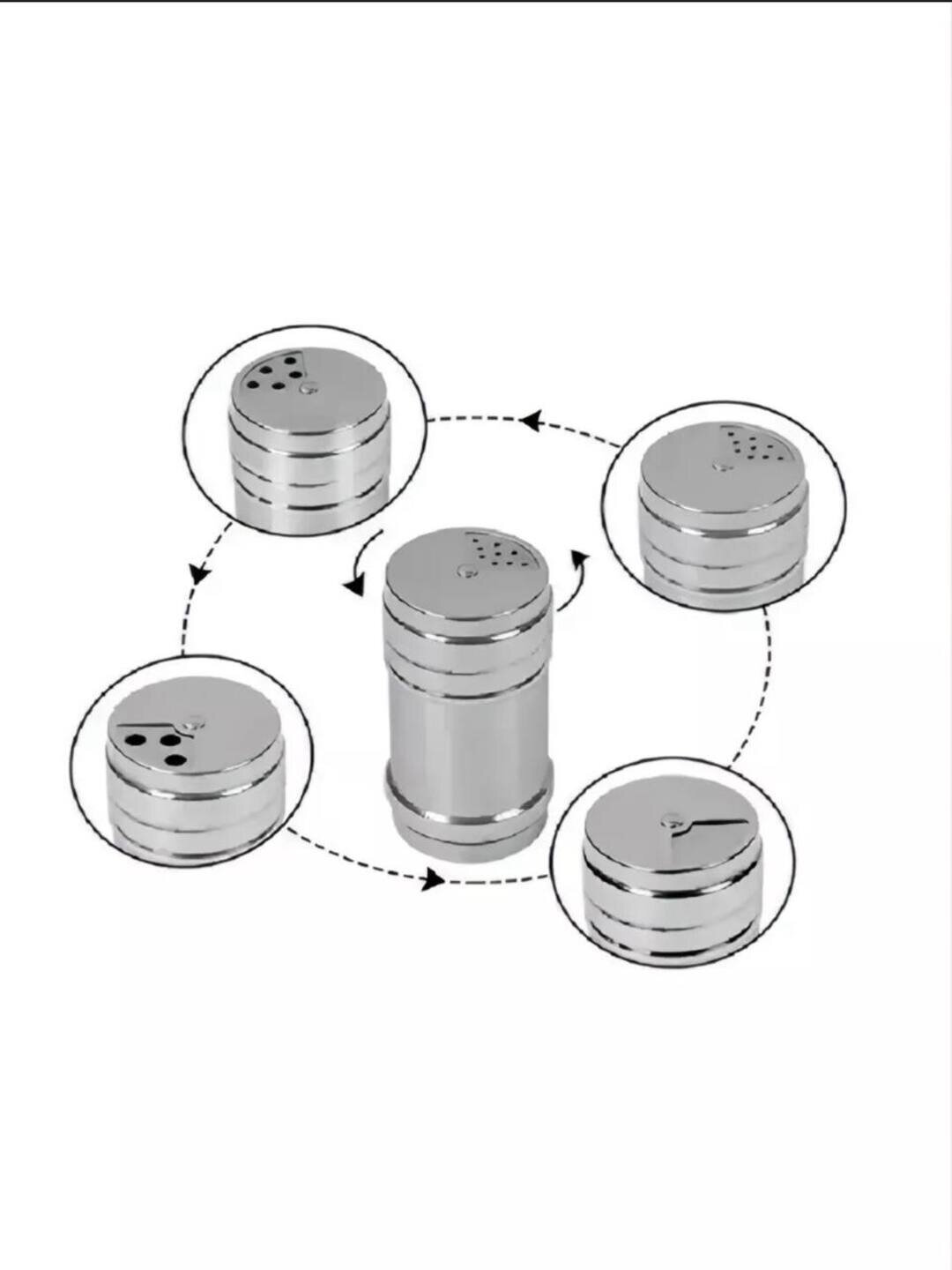 Контейнеры для соли, перца и мелких специй, 3 штуки в одном наборе.