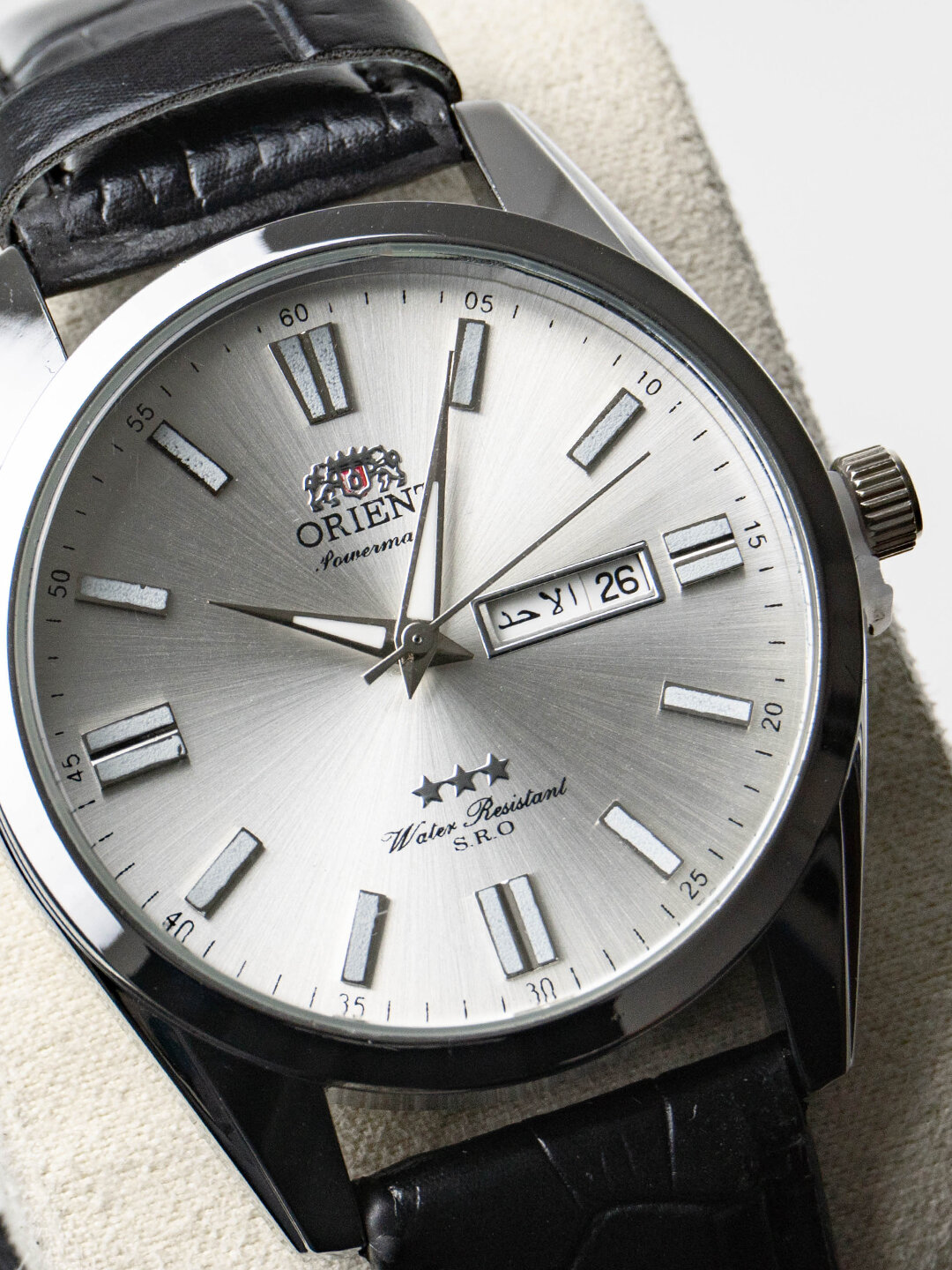 Наручные часы ORIENT Классика, 331833 серебристый/черный — фото 1