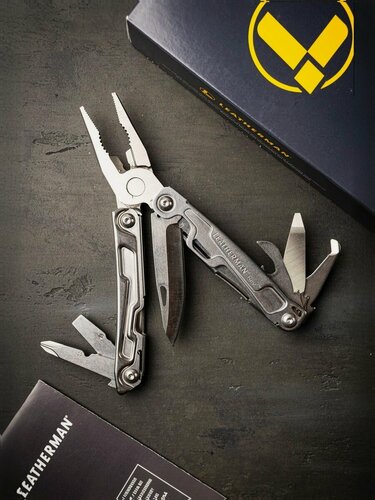 Изображение товара Мультитул Leatherman Rev 832130, 14 инструментов, серебристый