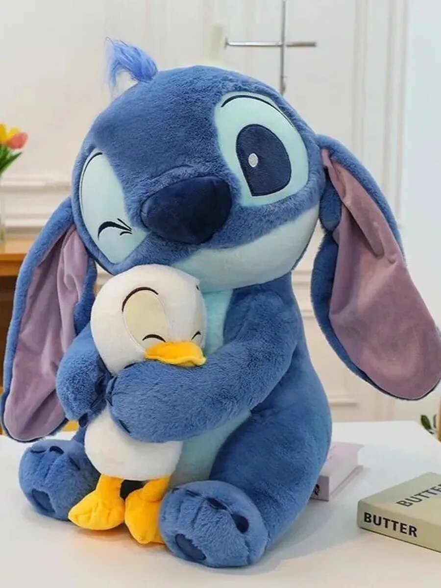 Мягкая игрушка «Стич с утёнком», плюшевая, подарок для детей и взрослых