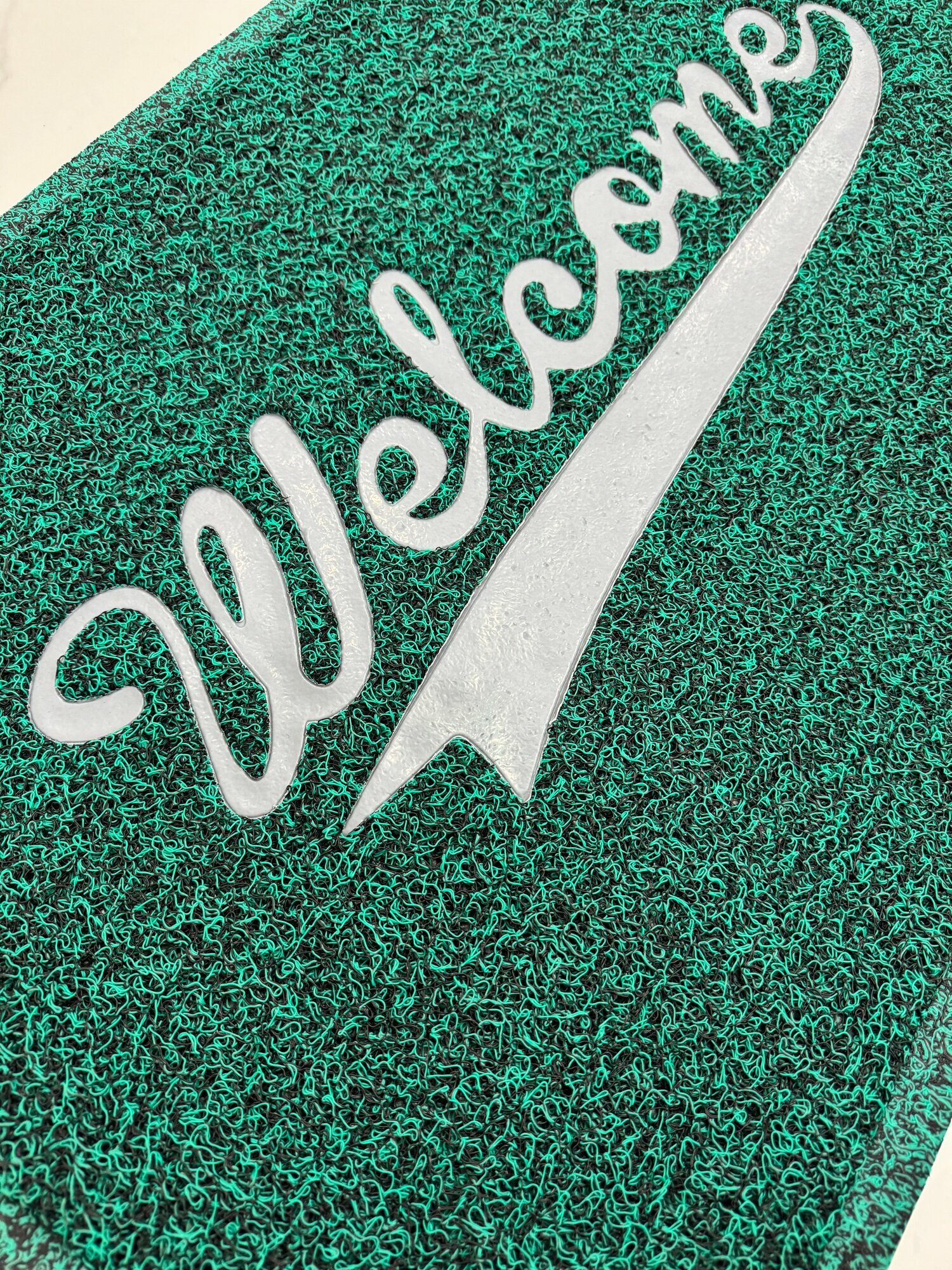 Коврик придверный Sn Carpet Air mat, ПВХ, нескользящая основа, грязезащитный коврик, Зеленый 60х90 см