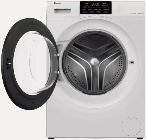 Изображение товара Стиральная машина Haier HW70-BP12919 белая на 6,5 кг, отжим 1200 об/мин