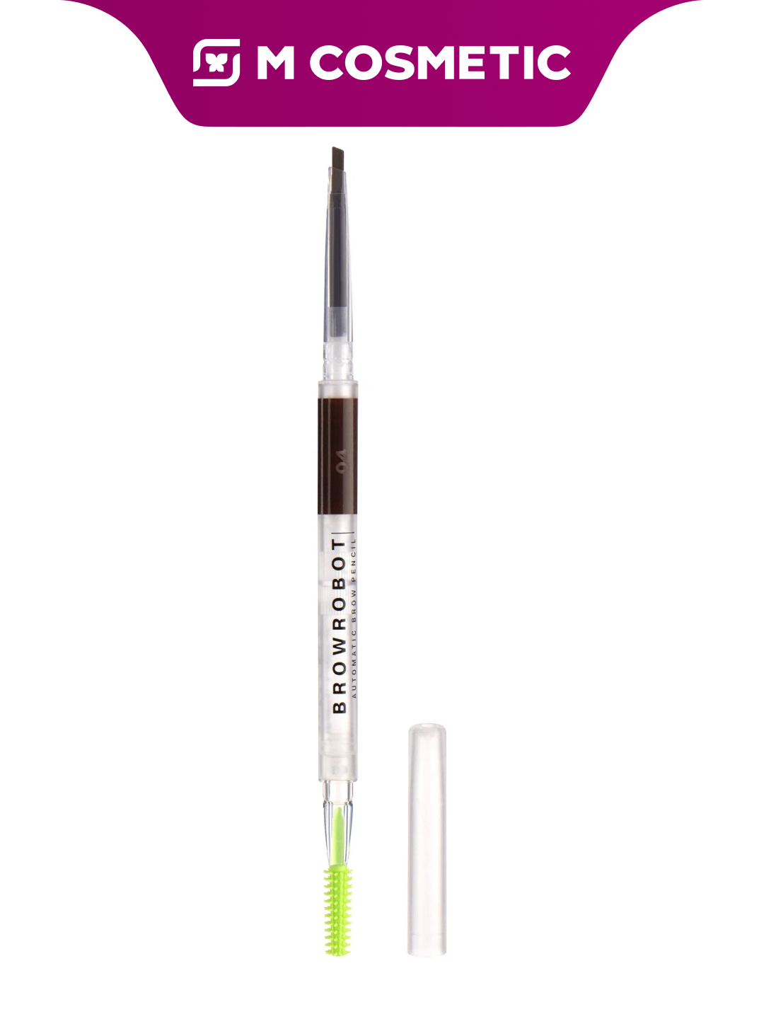 INFLUENCE BEAUTY Карандаш для бровей коричневый BROW ROBOT автоматический 02