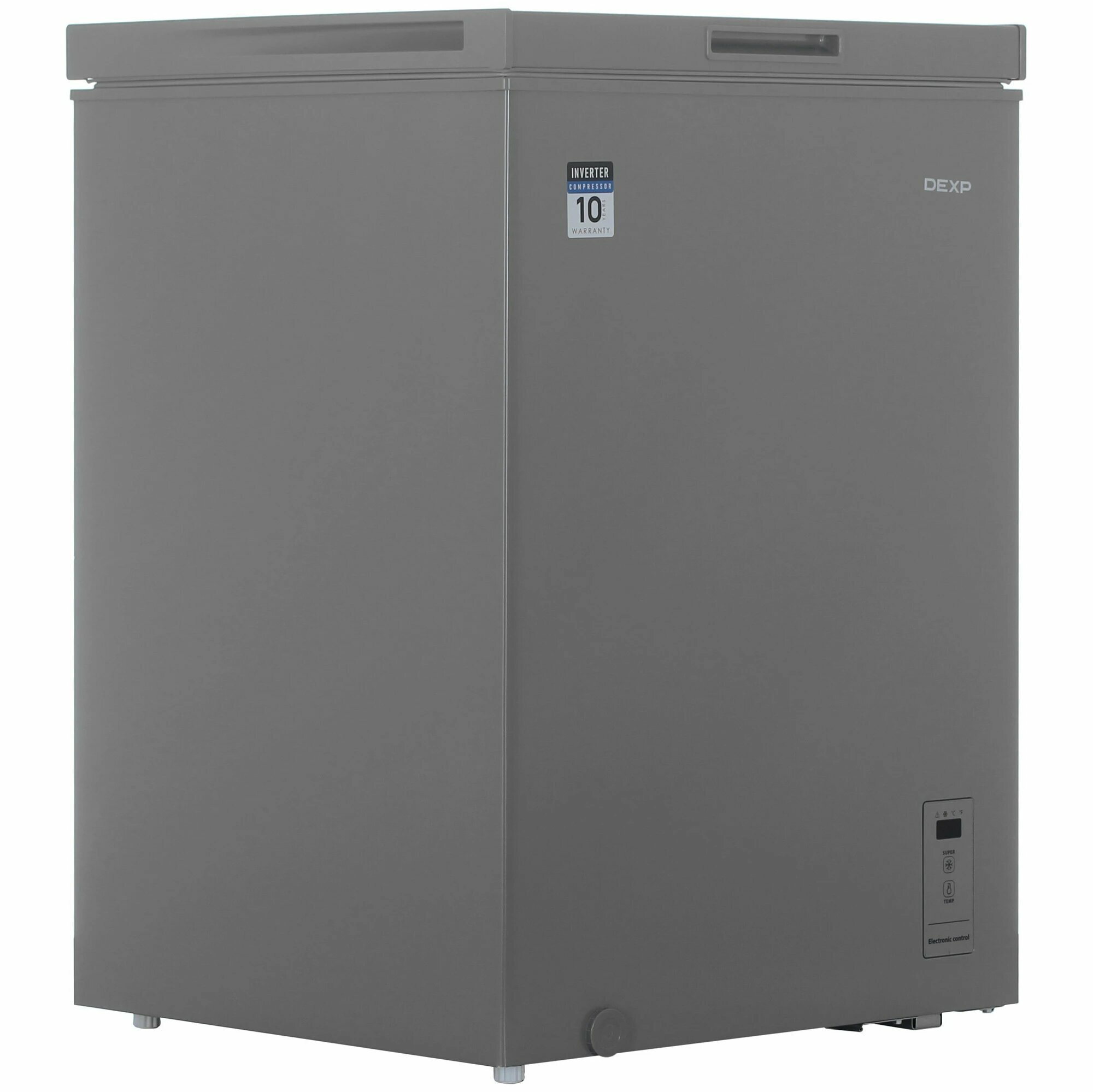 Морозильный ларь DEXP "CE-15AMA", серый, для рыбы, овощей, мяса, 143 л