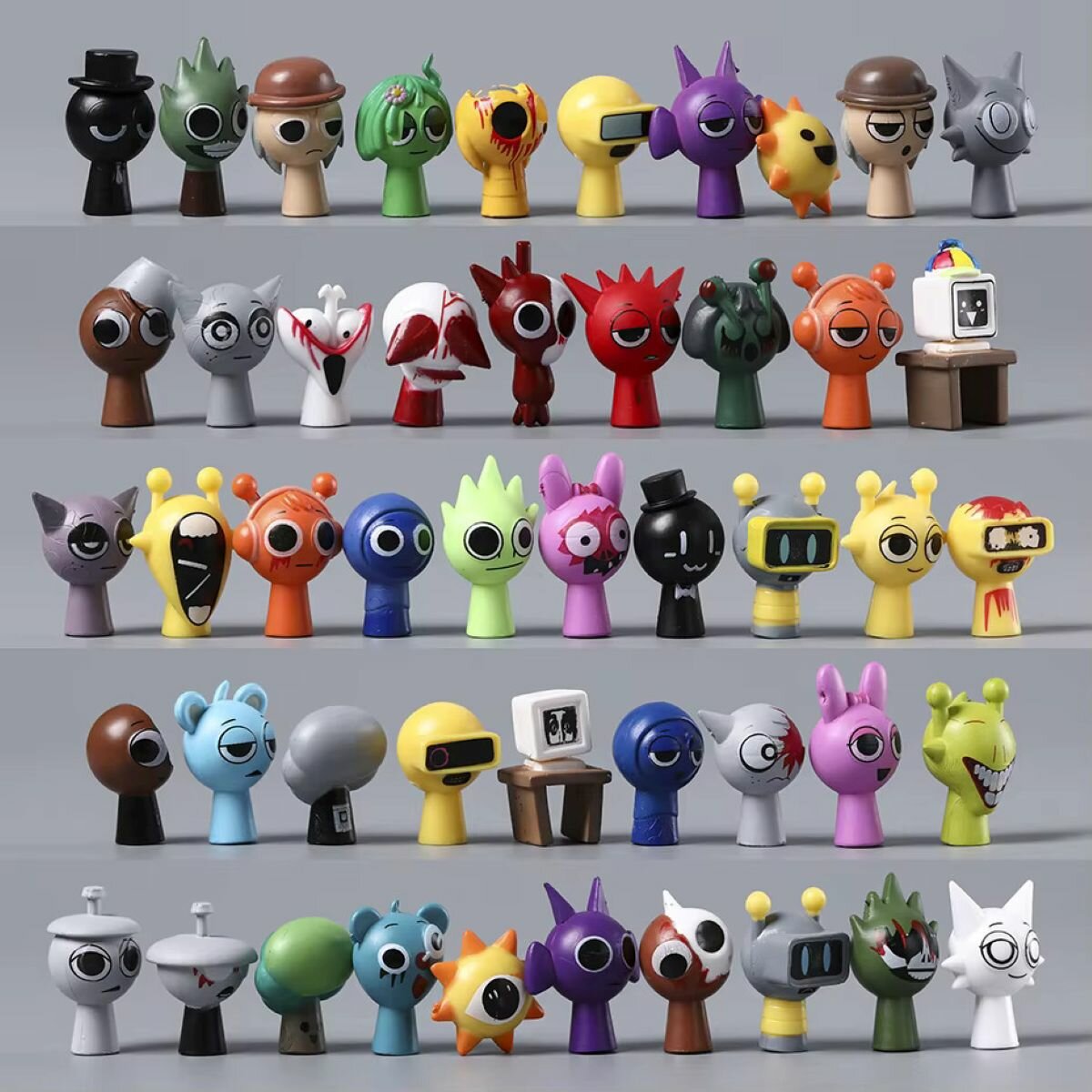 Фигурка Фигурки Спрунки Sprunki , набор 48 шт, высота 3 см — фото 1