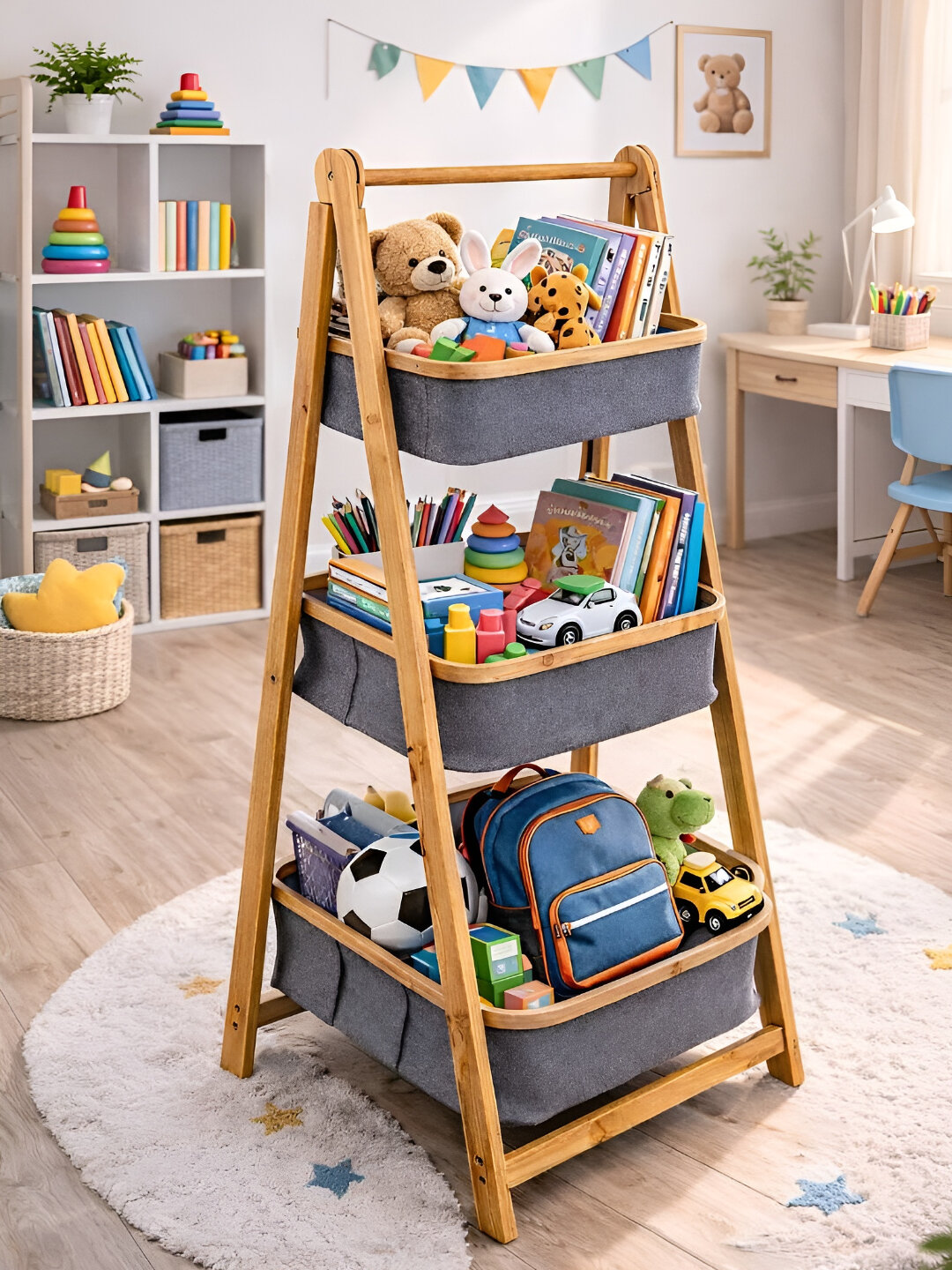 Шкаф стеллаж в ванную напольный