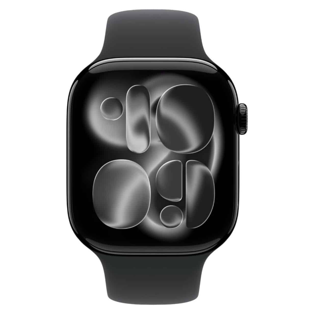 Смарт-часы Apple Watch Series 11 GPS 46mm Jet Black Aluminium Case with Black Sport Band - M/L