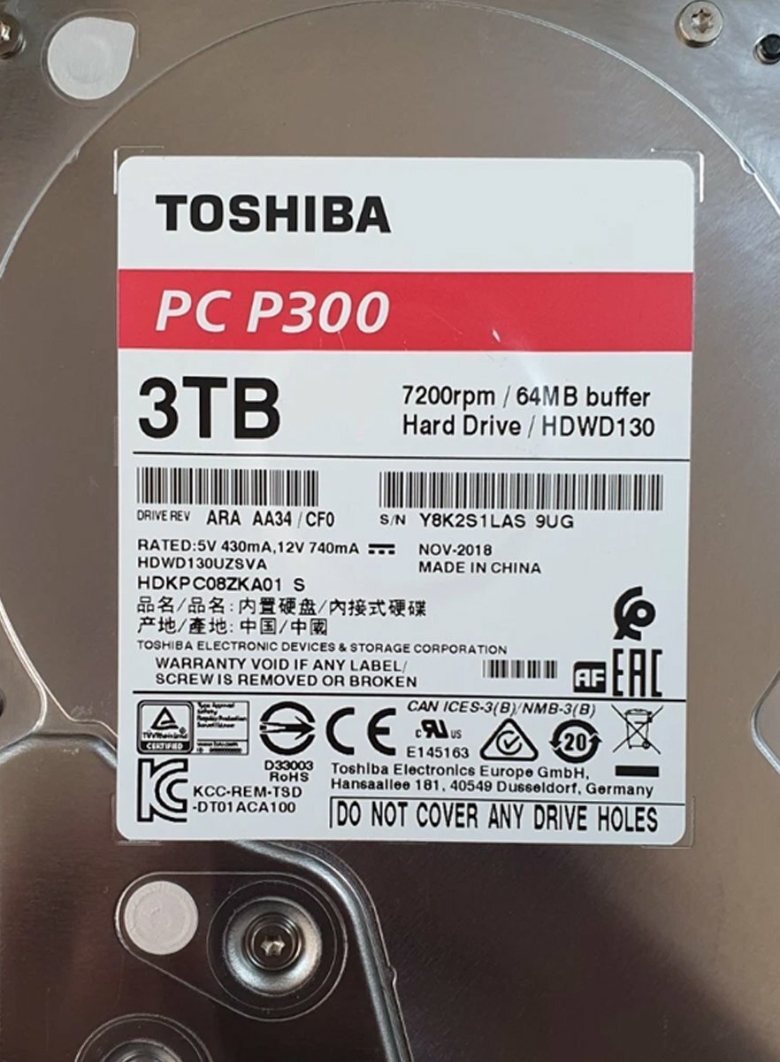 Внутренние жесткие диски Toshiba 3TB DT01ACA300 - купить по низкой