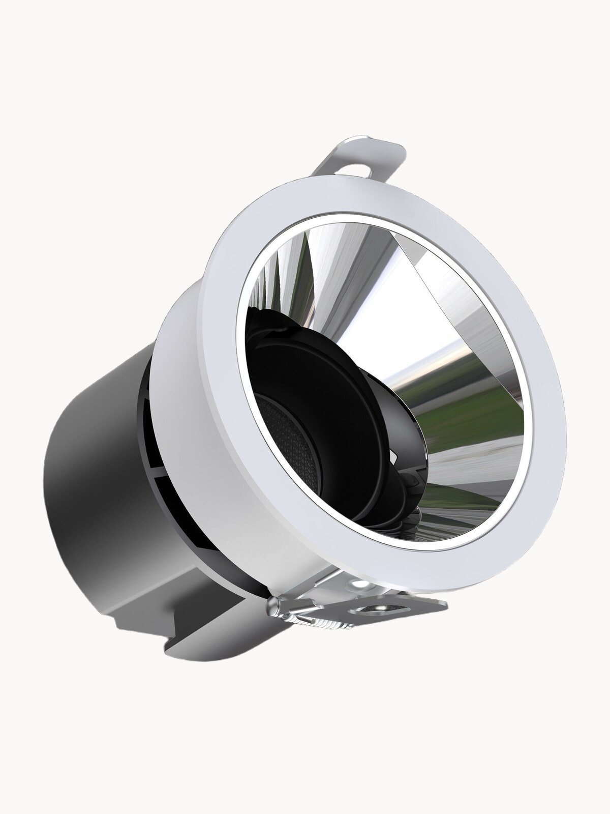 Точечный LED-светильник RK-Light, 220В, 7Вт, 3000К, диоды OSRAM, серебристый отражатель, угол рассеивания 38°