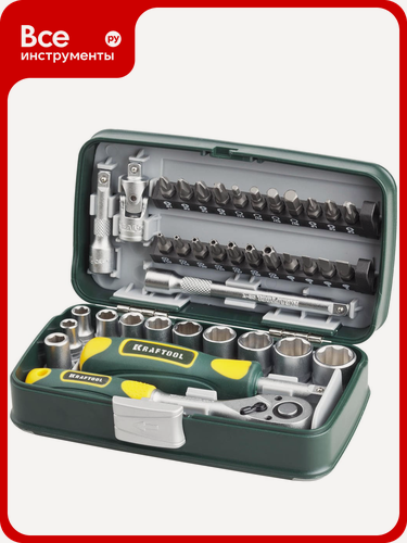 Изображение товара Универсальный набор инструмента KRAFTOOL Universal-38 1/4", 38 предметов