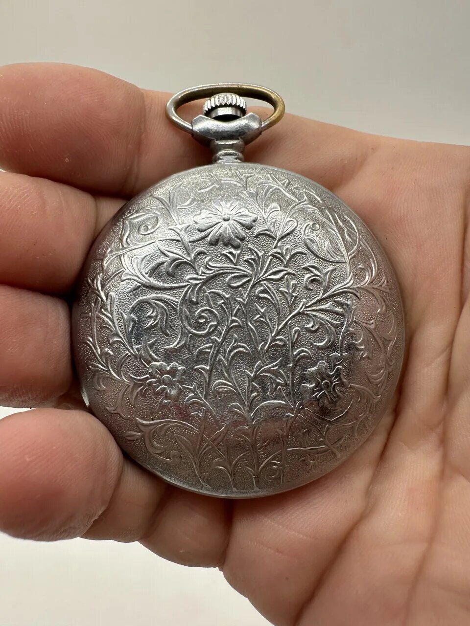 Карманные часы Молния, серебристый