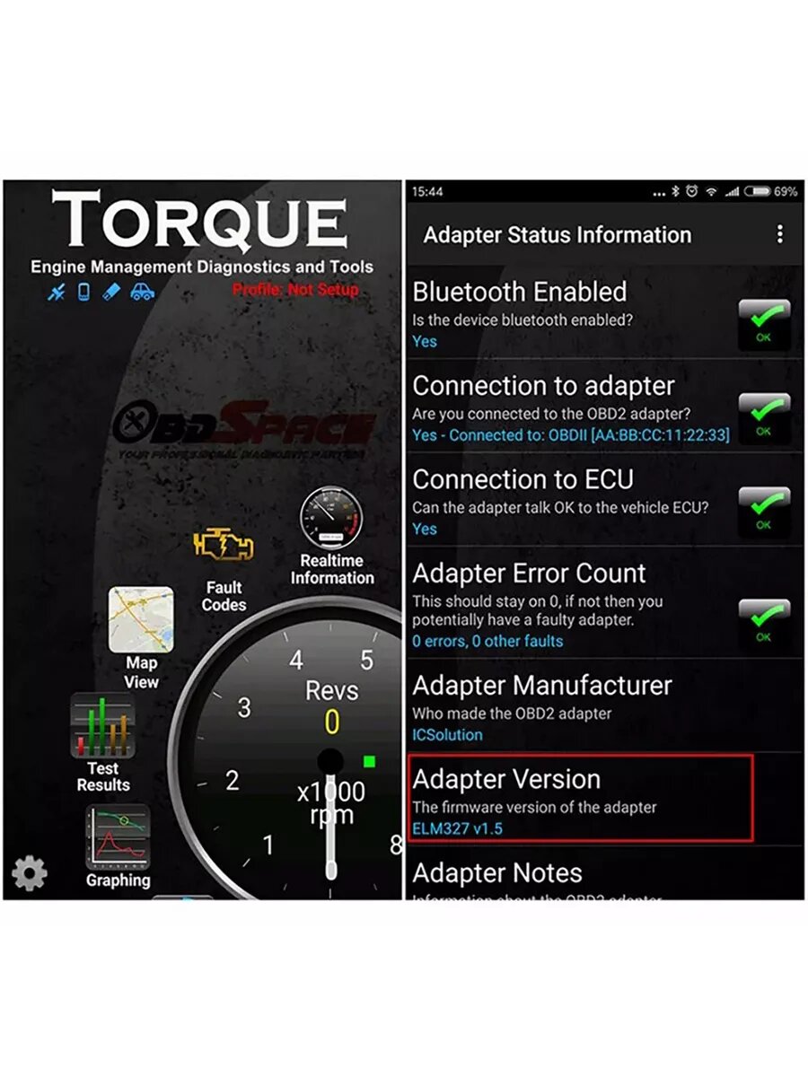 ELM327 V1.5 PIC1825K80 чип Bluetooth совместимый двойной OBD2 диагностический инструмент, автоматический сканер — фото 1
