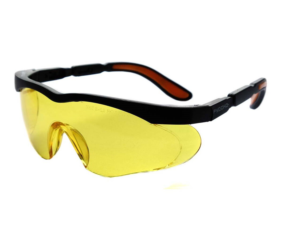 Очки защитные русоко Форбс Контраст поликарбонатные открытый тип желтый