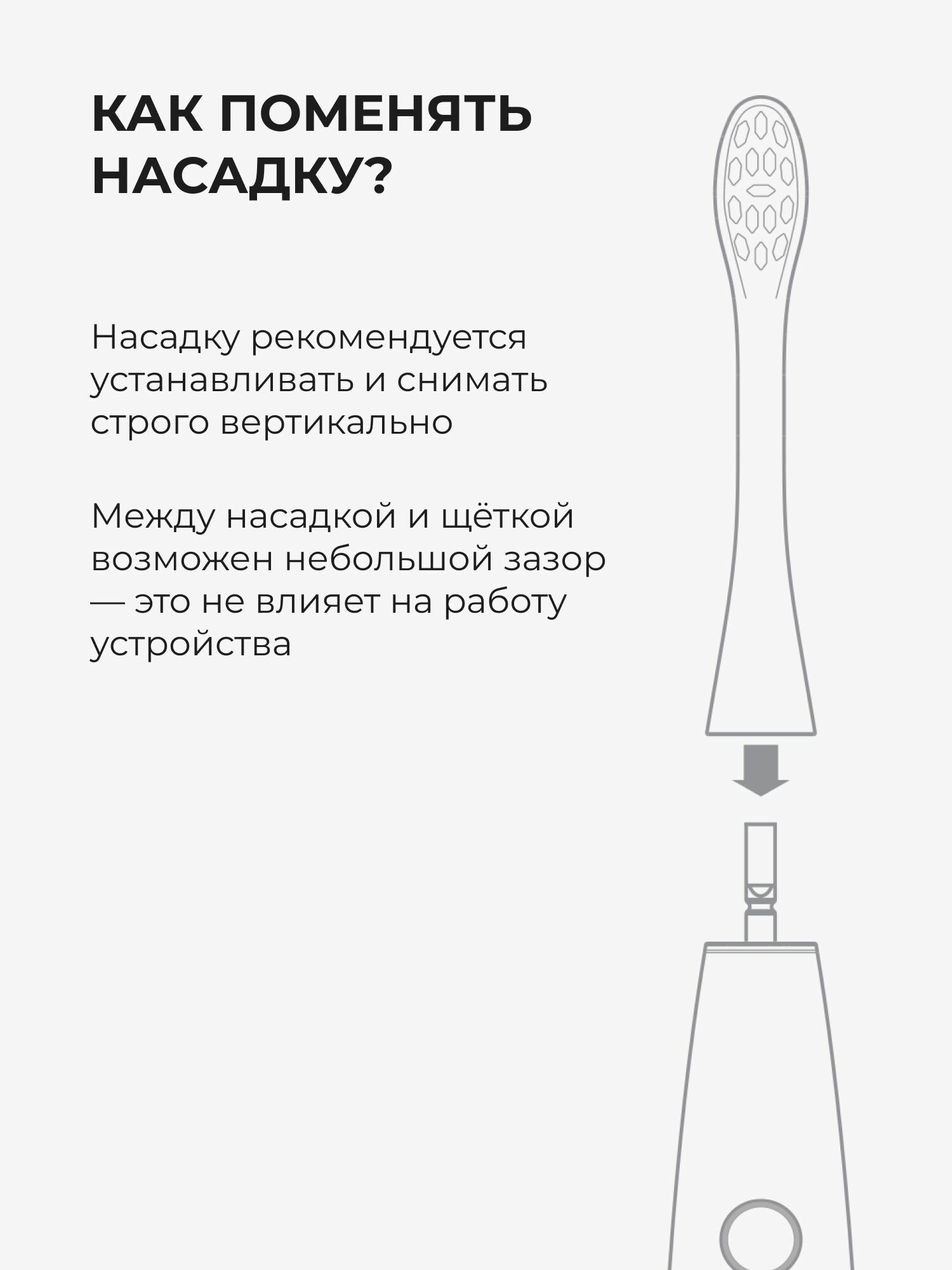 Насадки для ежедневной чистки 2 шт Oclean P1С1, W02 — фото 1