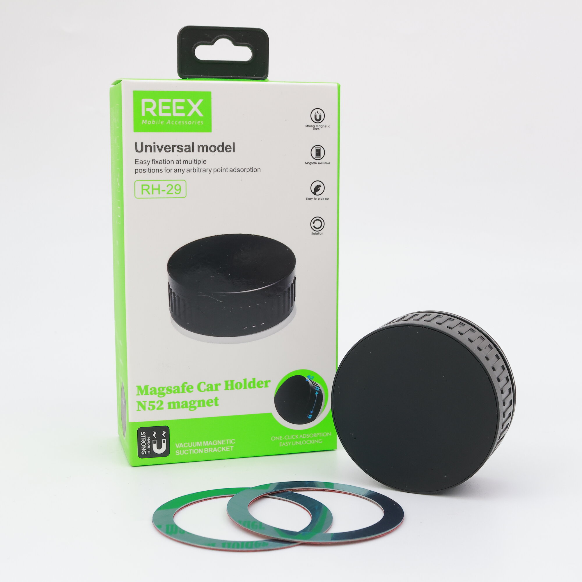 Магнитный автомобильный держатель REEX RH-29 (MagSafe хороший)