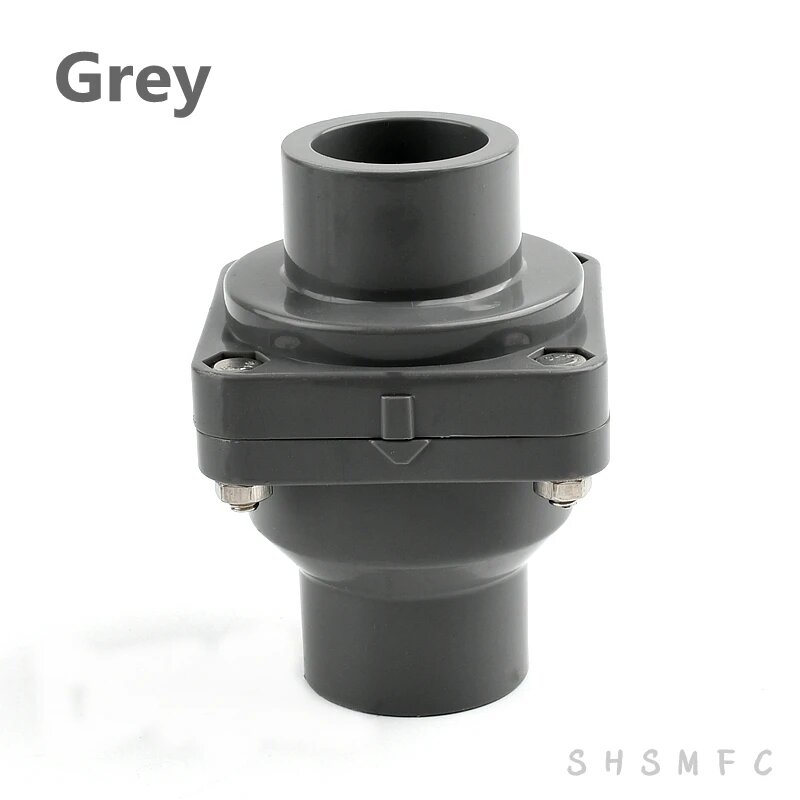 Обратный клапан ПВХ SHSMFC 25-140 мм Inner Diameter 25mm Серый
