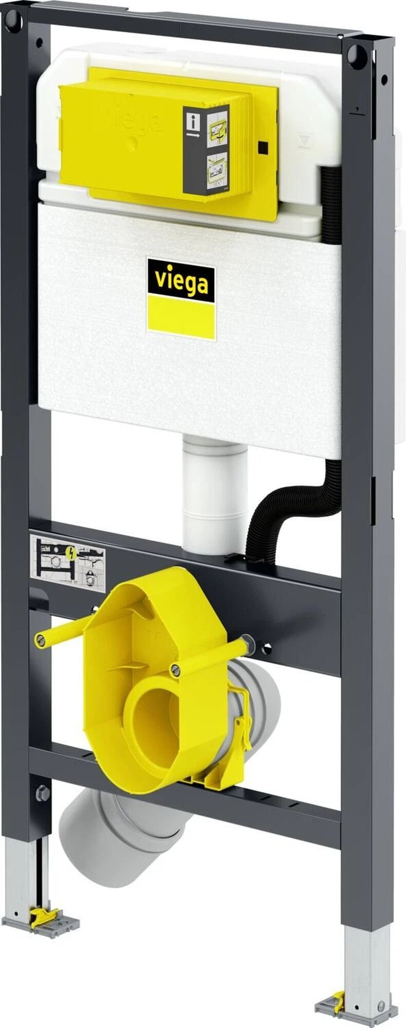 VIEGA Prevista Dry Инсталляция для унитаза с подключением к умывальнику 980x500 мм