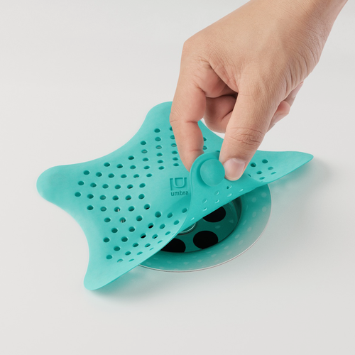 Изображение товара Фильтр для слива Umbra Starfish в форме морской звезды, бирюзовый