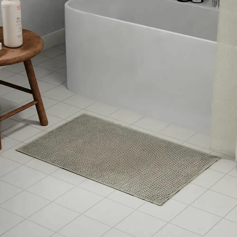 Коврик для ванной Merci 45x70 см цвет серый