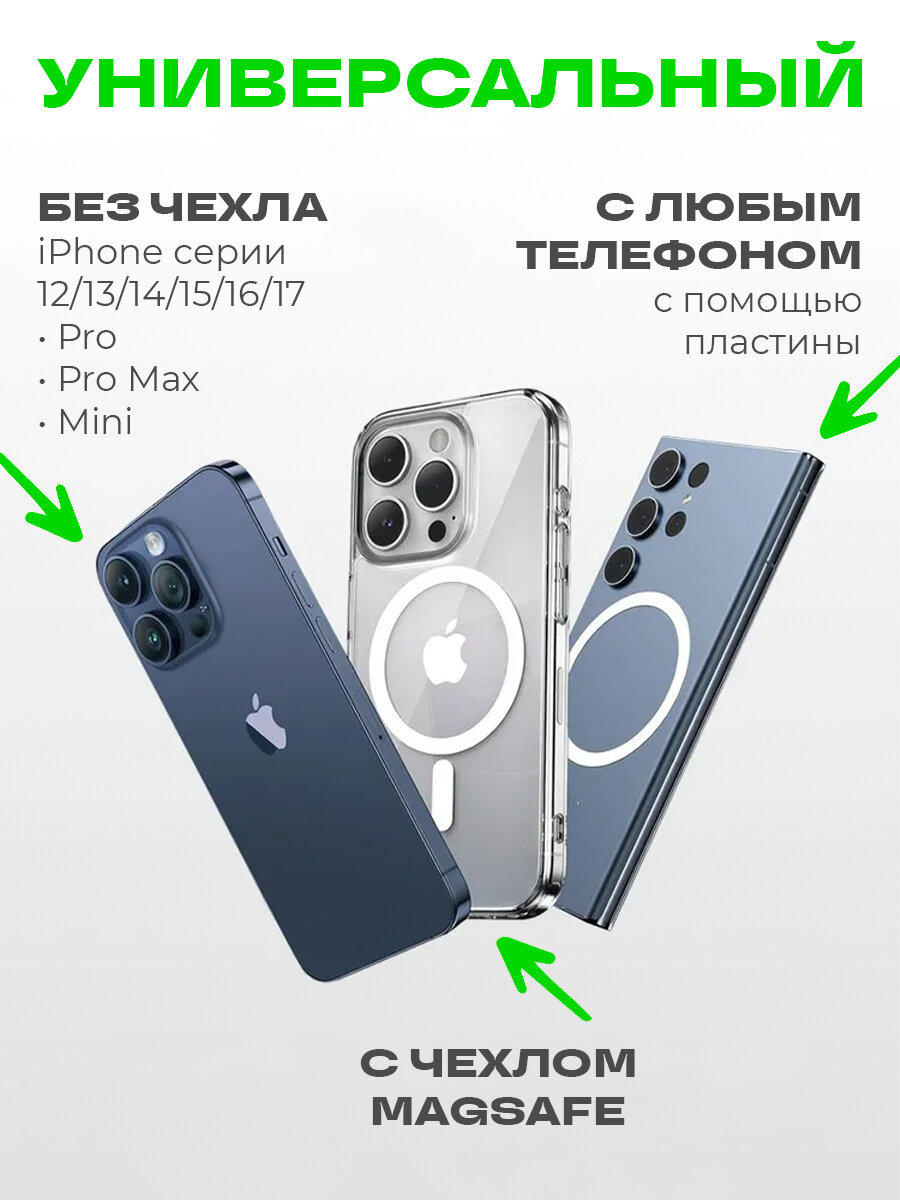 Картинки Держатель для телефона автомобильный (магнитный) Hoco CA36 (черный)