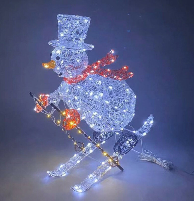 Фигура световая Снеговик 81х73 см, 150 Led, для улицы и помещения