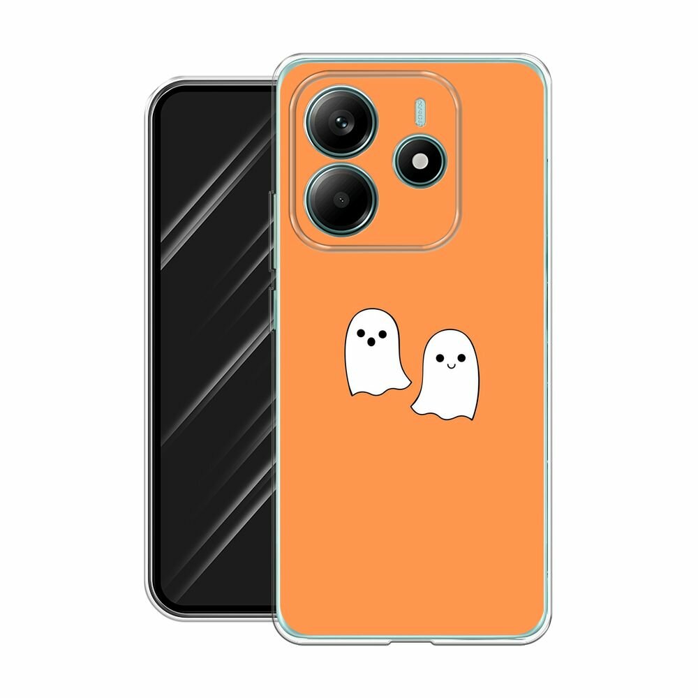 Чехол на Xiaomi Redmi Note 14 4G / Редми Нот 14 4G с принтом Cute ghosts — фото 1