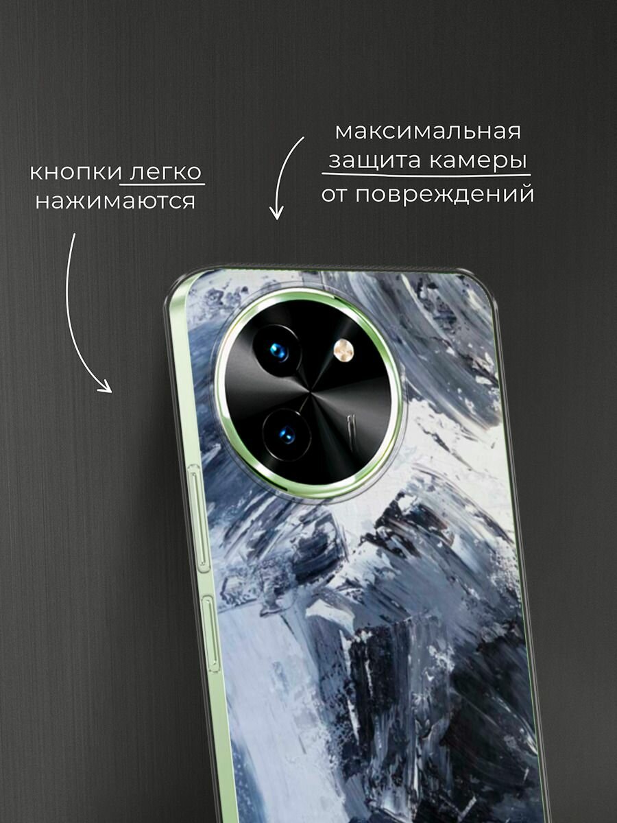 Чехол на Vivo T3x/Y38 5G / Виво Т3х/Y38 5G с принтом "Абстракция живопись" — фото 1