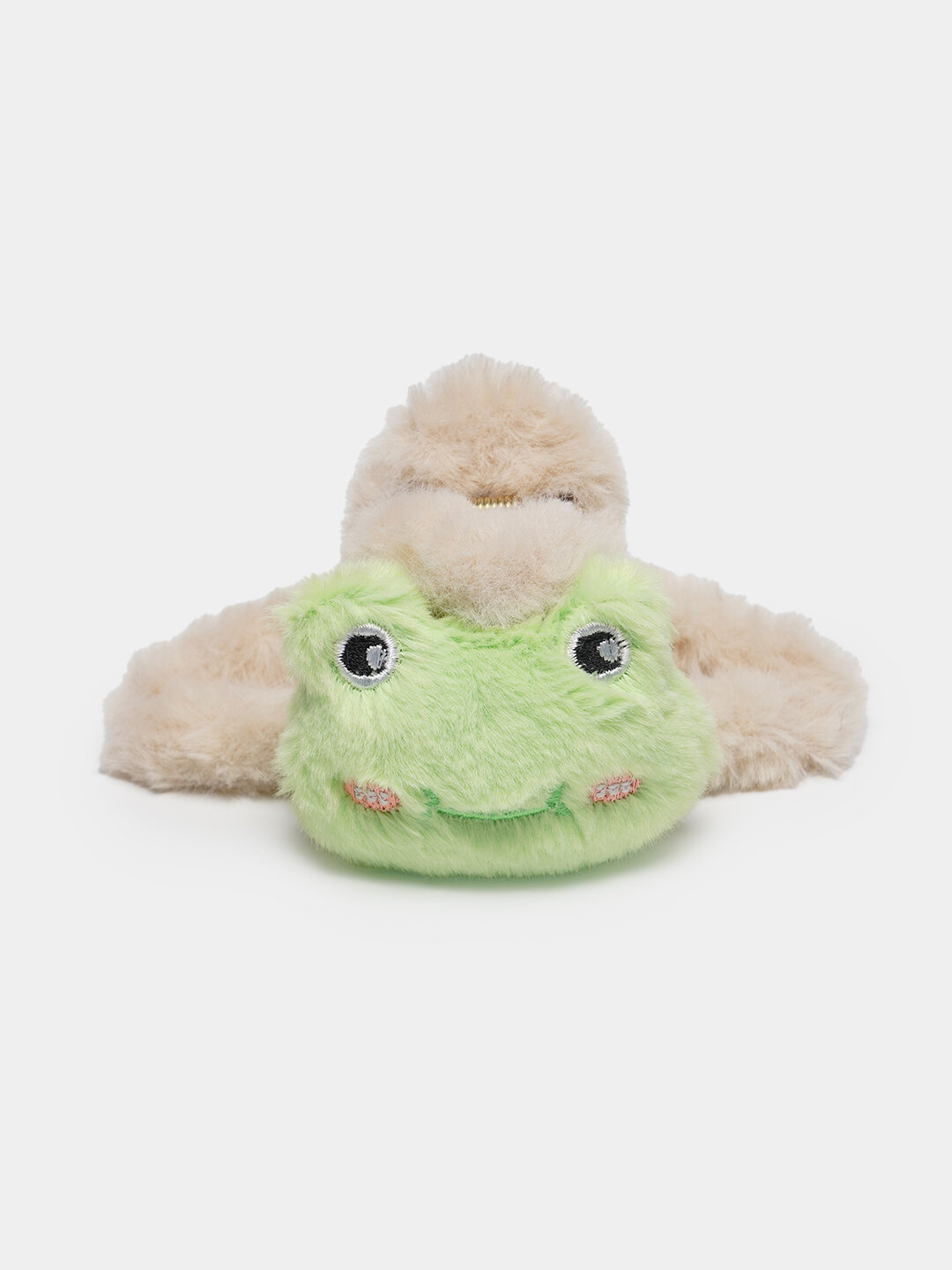 Заколка-краб для волос пушистый с мульт героями, для девочек, 11 см