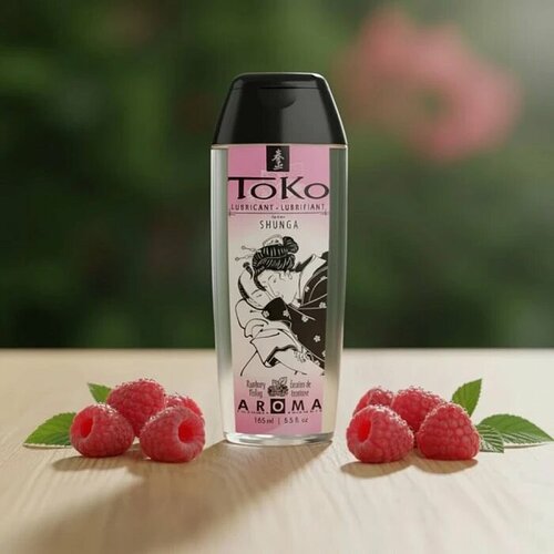 фото Съедобный лубрикант shunga«toko aroma малиновое чувство», 165 мл