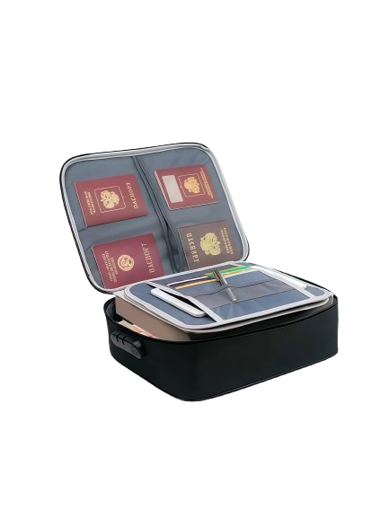 Органайзер "IKEA", с кодовым замком, 3 отделения, текстильная вкладка — фото 1