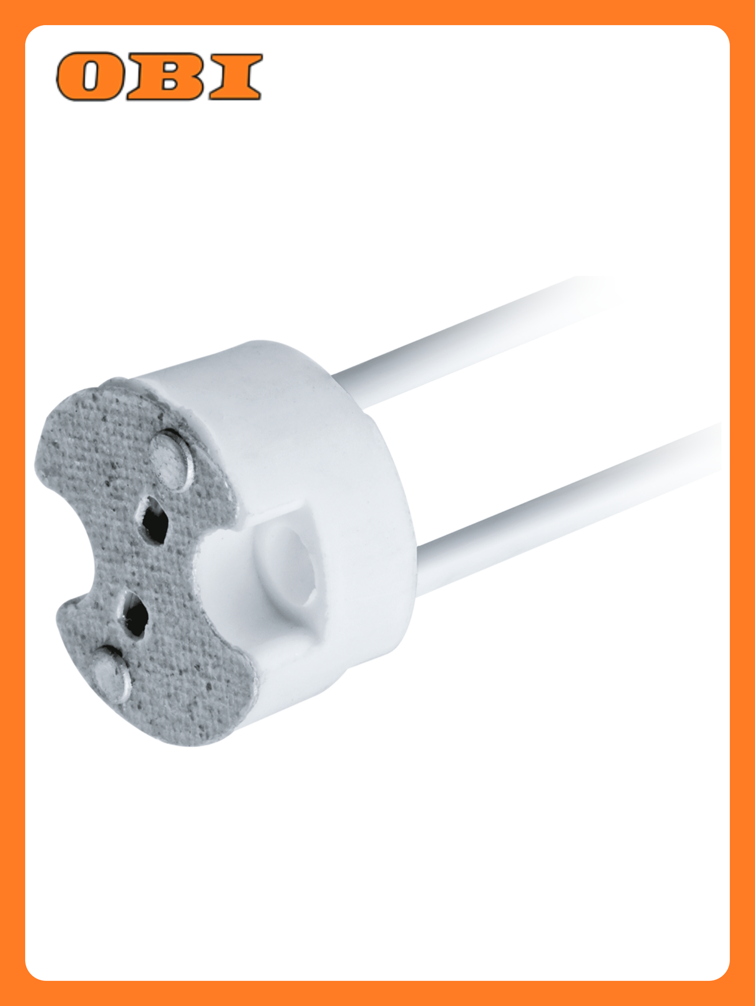 Патрон электрический Navigator CL-GU5.3 керамика белый 1 шт