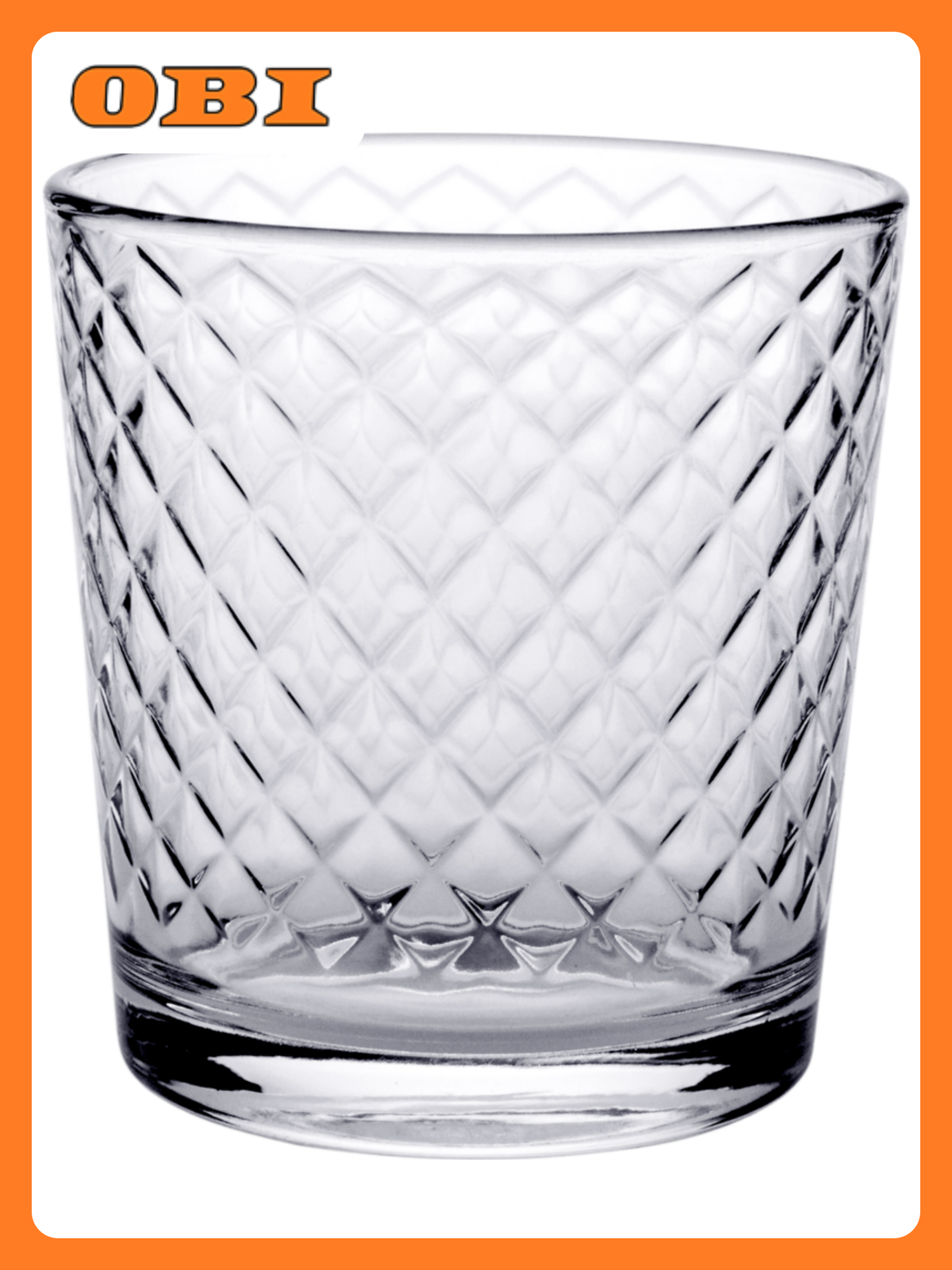 Стакан "Кристалл" 250 мл, стекло, современный, для воды и коктейлей