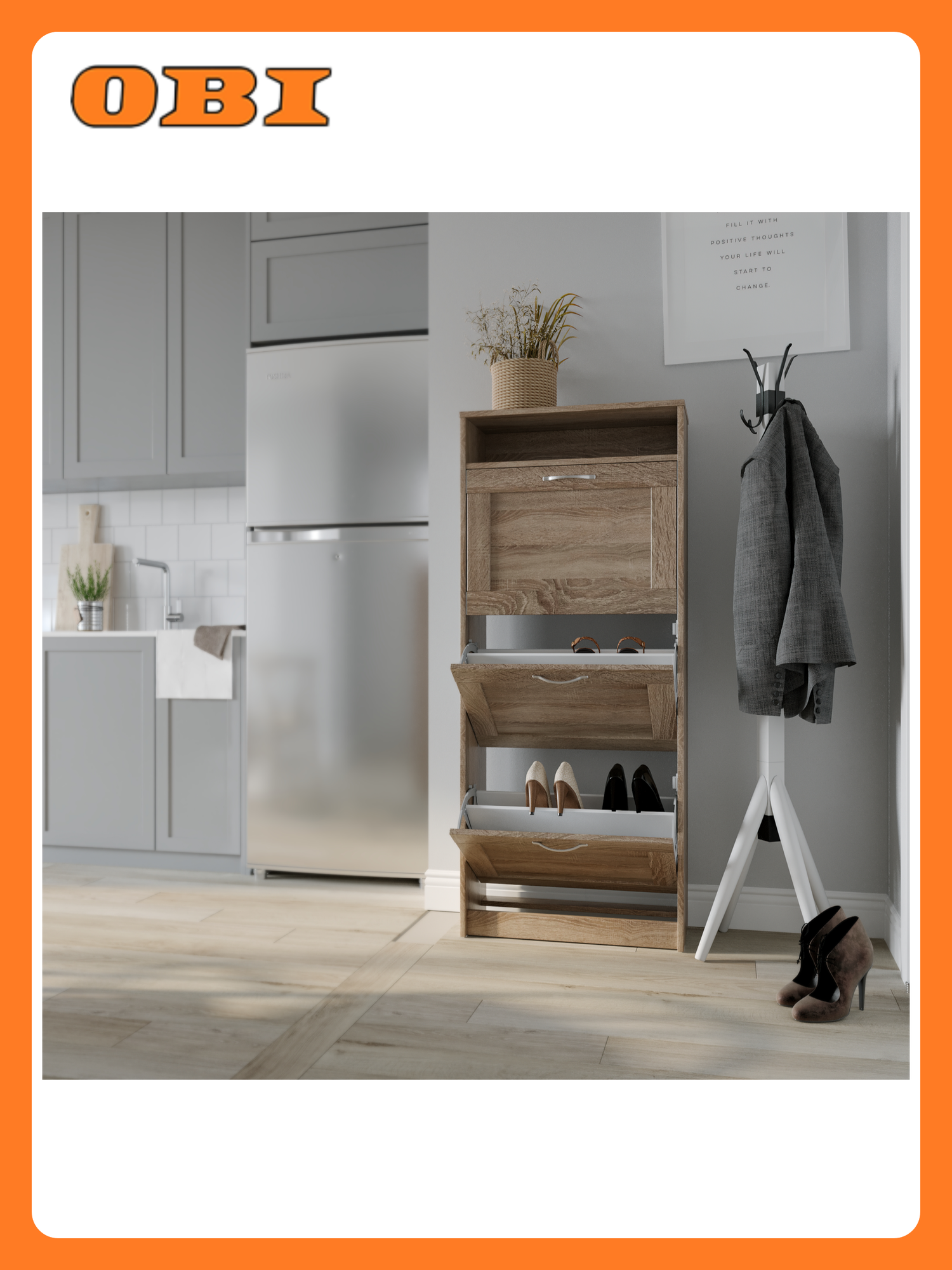 Тумба для обуви Шведский Стандарт Сириус 60х143 см дуб сонома