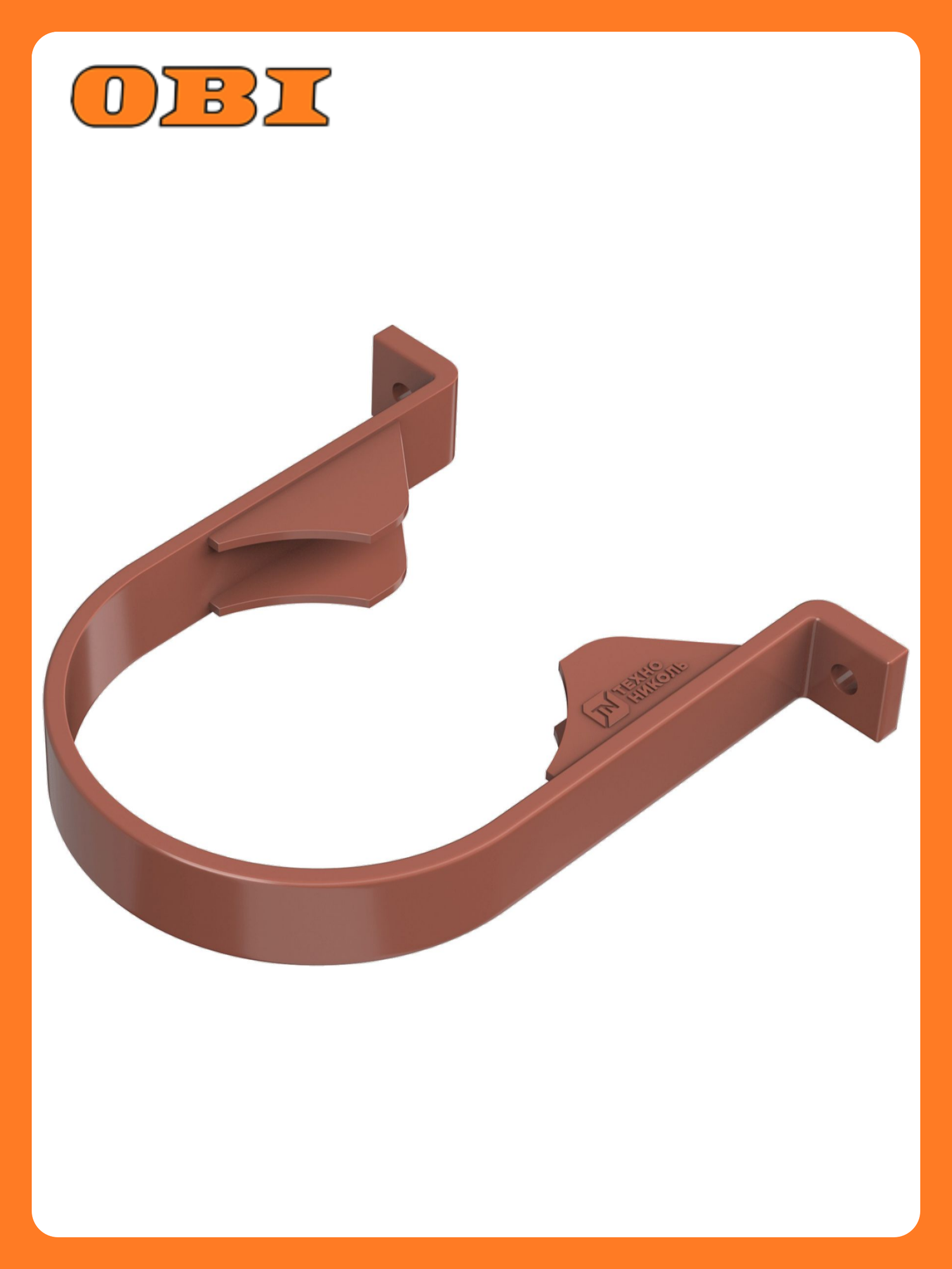 Хомут трубы технониколь Architect красный d125/82 мм