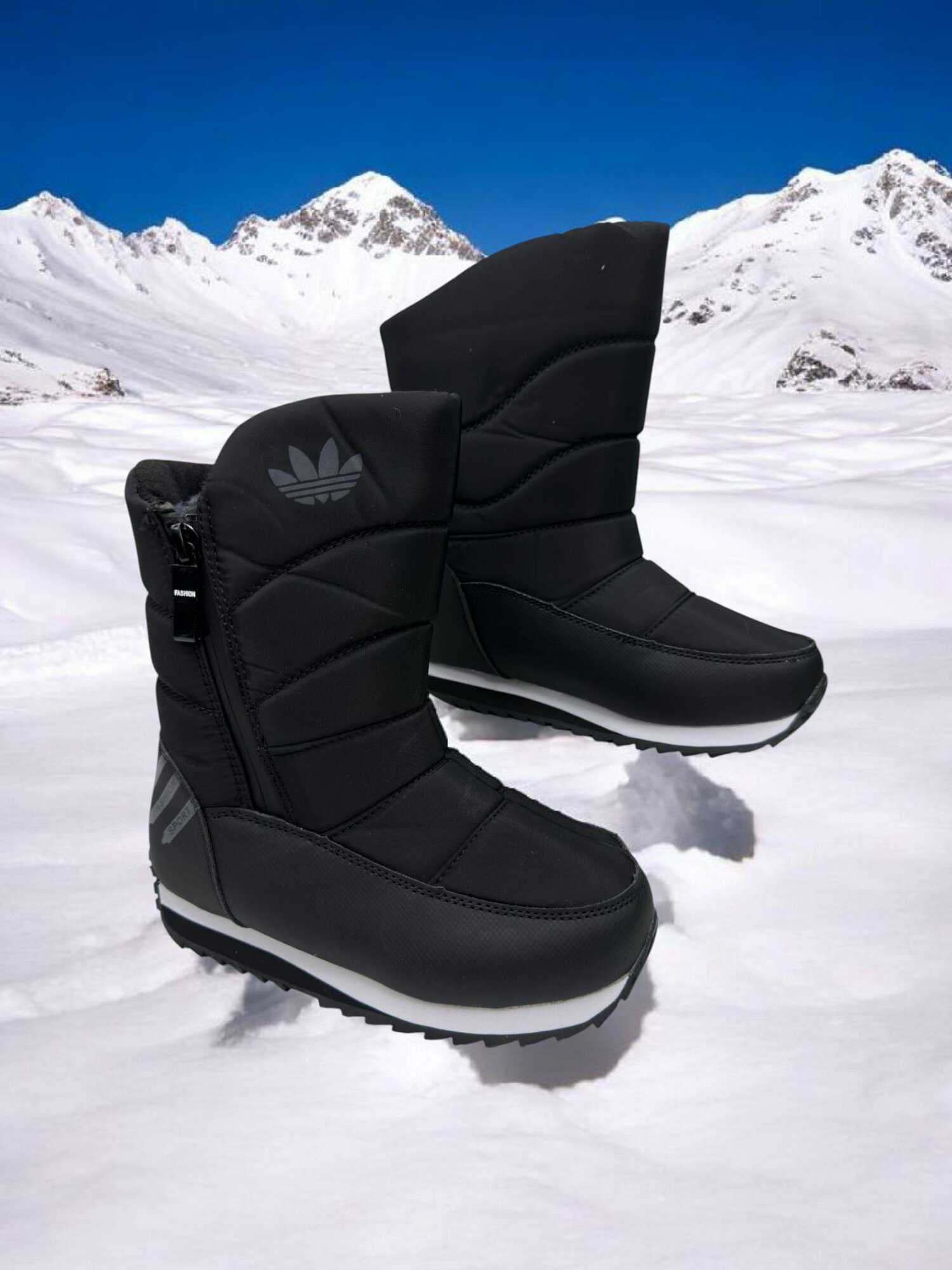 Дутики , размер 29, черный — фото 1