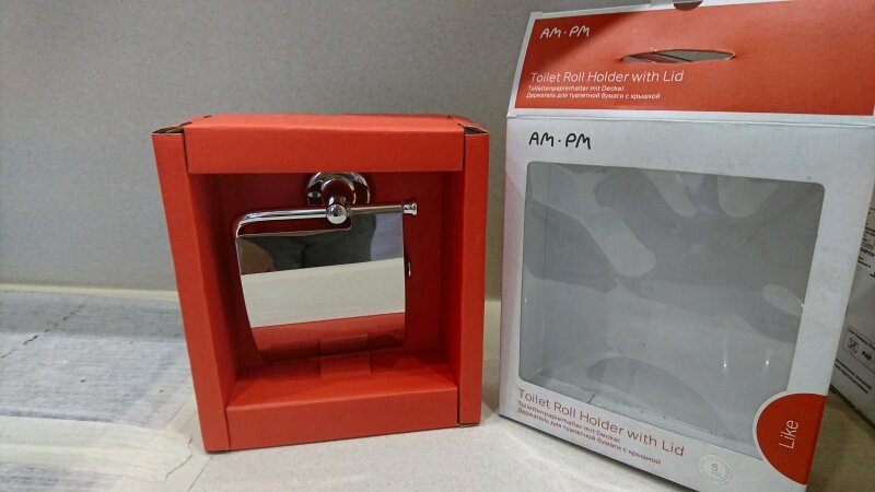 Держатель для туалетной бумаги с крышкой, AM-PM — фото 1