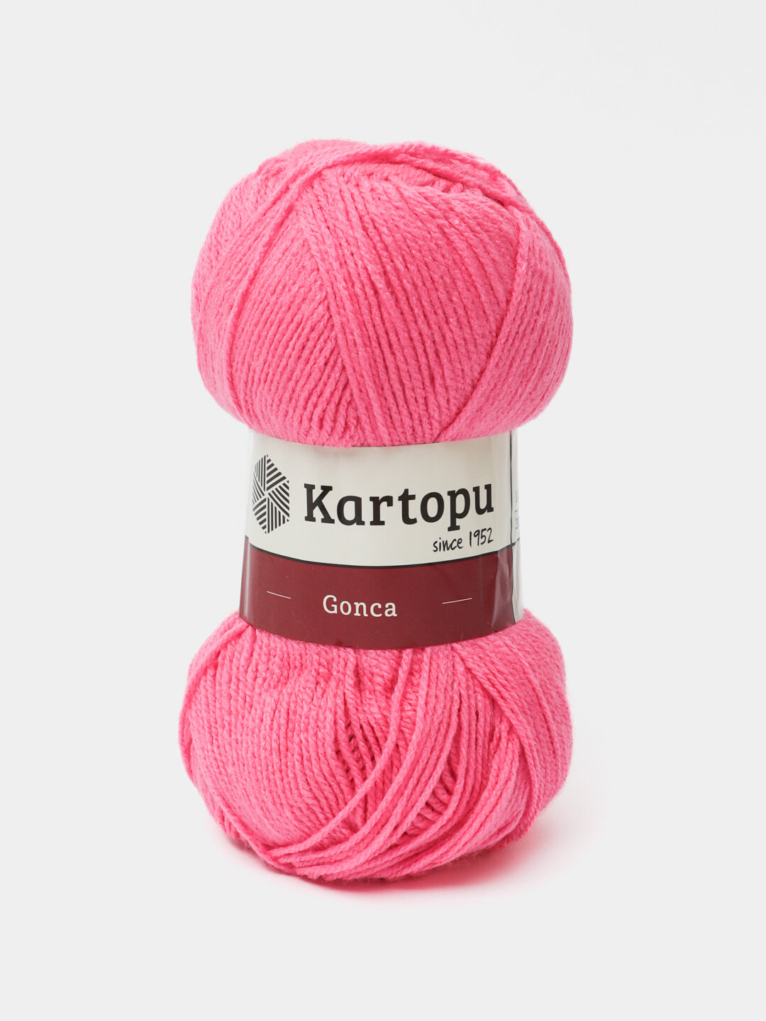 Пряжа Kartopu Gonca, для вязания, акрил, 100%, фуксия, 100 гр, 300 м — фото 1