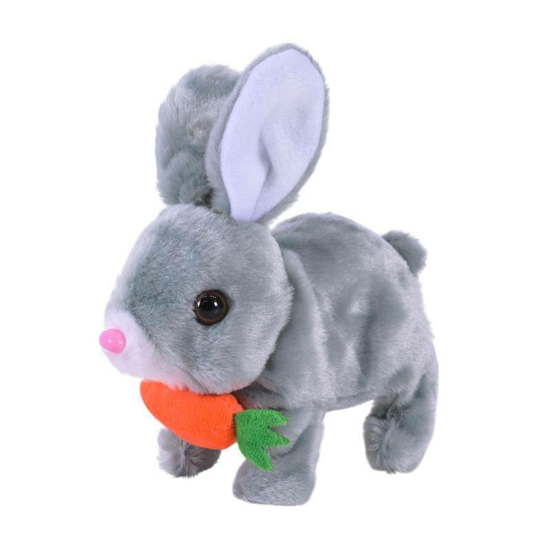 Игрушка мягкая "Ходячий зайчик", поет песни, мягкий, для детей