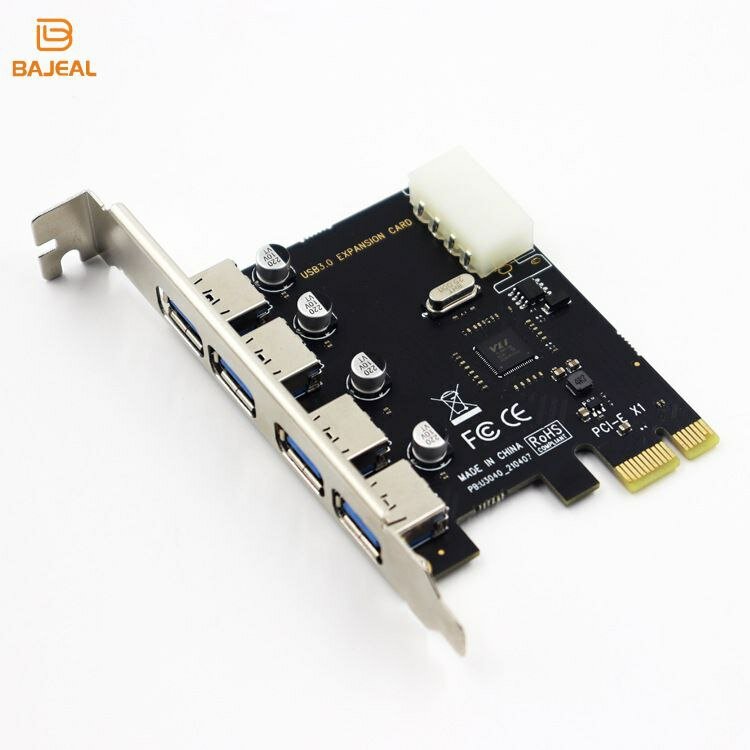 Концентратор USB хаб 4в1 Карта PCI-E разветвитель USB хаб расширитель портов USB