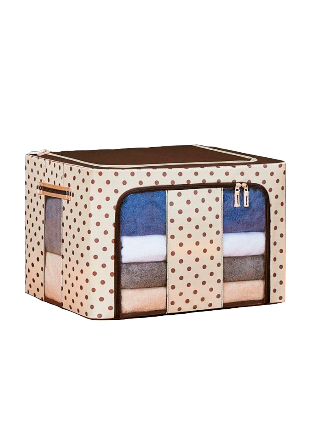 Коробка-органайзер для хранения одежды и тканей, 150 литров - Пудровый,150L75*45*45