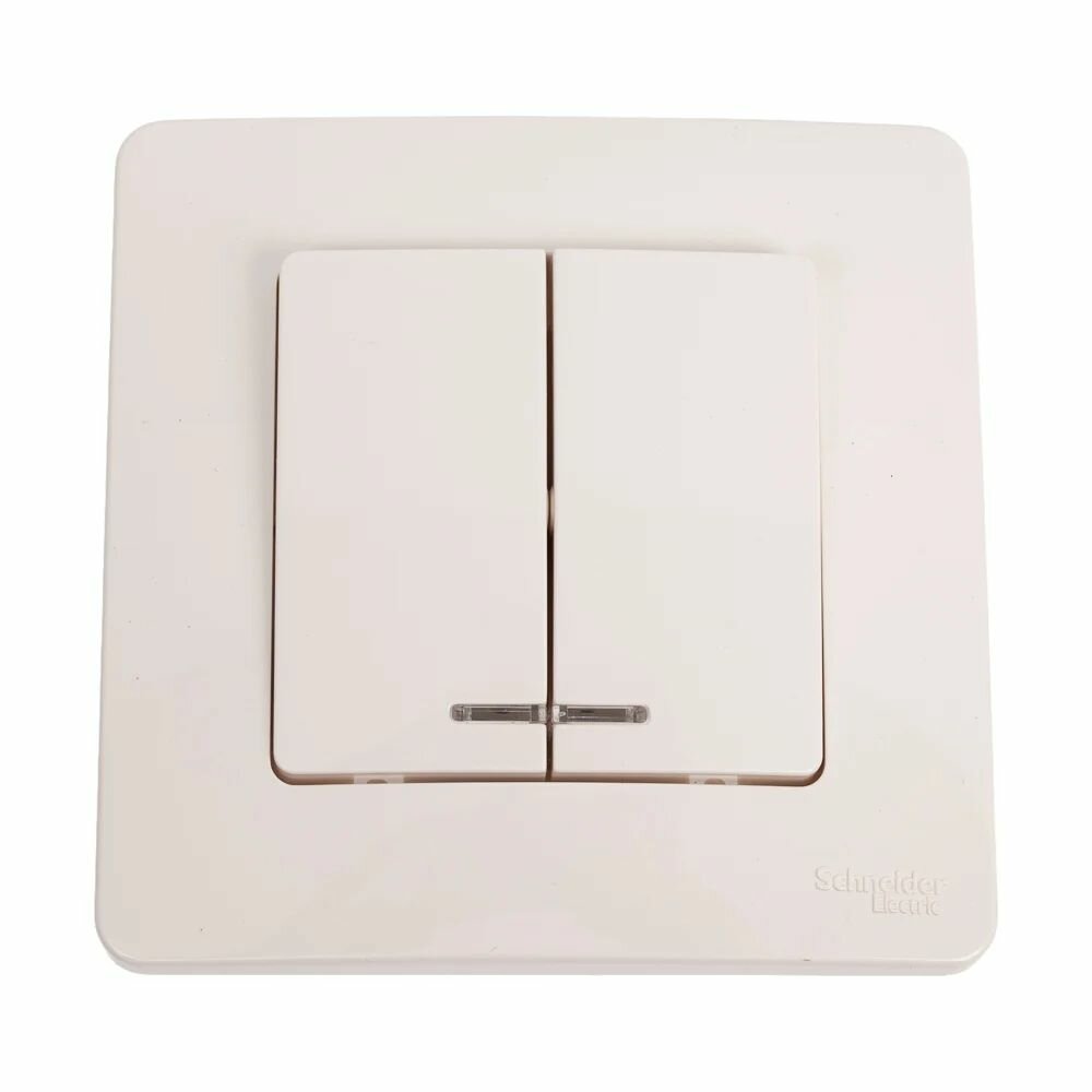 Двухклавишный выключатель Systeme Electric BLANCA BLNVS006512