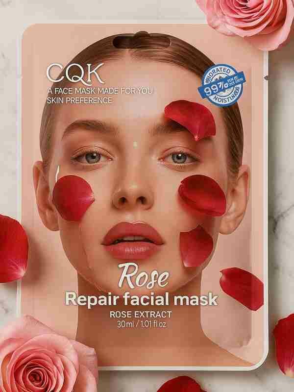 Тканевая маска SQK "Rose Repair", с розой и витамином E, для всех типов кожи 30 мл — фото 1