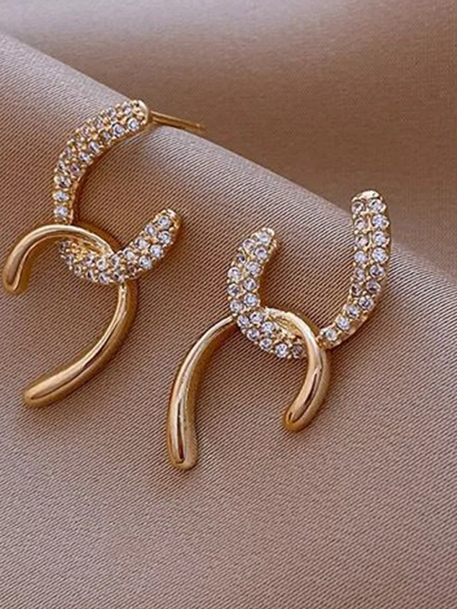 Серьги, золотой — фото 1