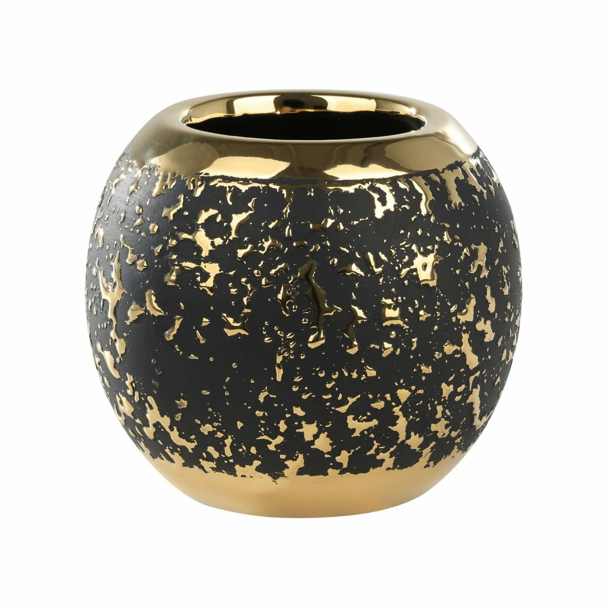 Ваза декоративная EGLO ARROYITO 421493, керамика, настольная, золотисто-чёрная