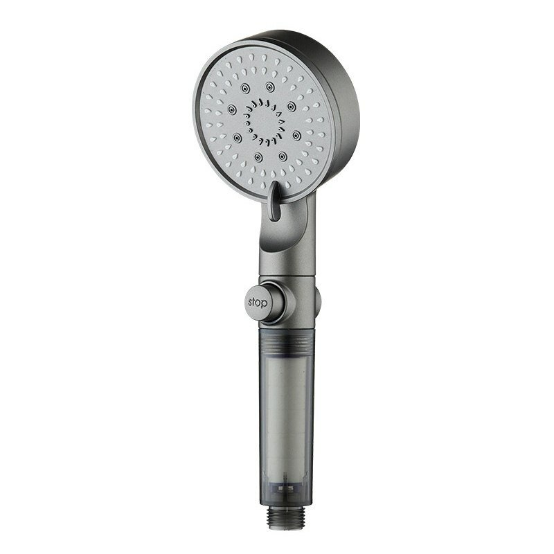 Душевая лейка с фильтром для воды, с кнопкой stop, многофункциональная, для ванной комнаты