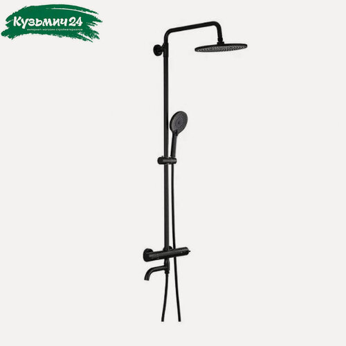Изображение товара Душевая система Frap F24006-6 с термостатом, черный